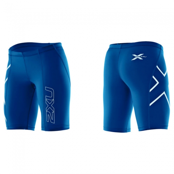 2XU Compressie short blauw dames 2XUWA1932RYB/RYB
